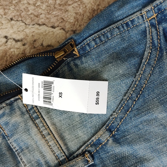 GAP factory denim short overalls - Picture 2 of 3